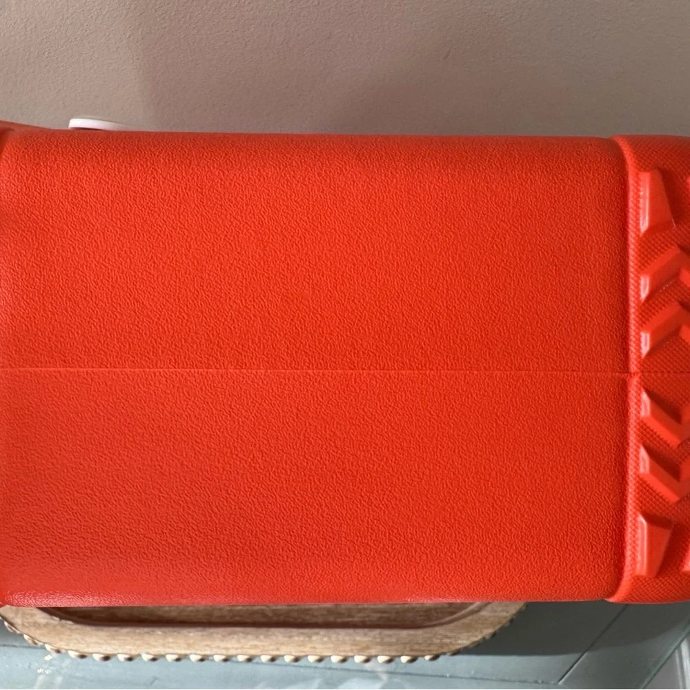 NWT EVA Bogg or Croc style pumpkin Waterproof Tote - Bitty Size- orange - Picture 6 of 7